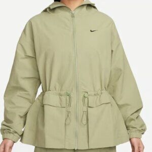 Nike Women’s Everything Oversized Hooded Windbreaker Jacket Khaki L